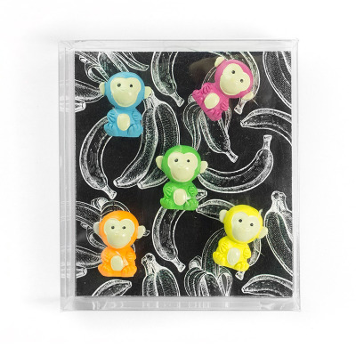 Monkey magnets in a gift box.