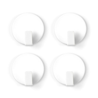 White magnetic hooks from Trendform 4-pack