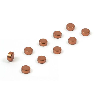 Copper plated magnets 6x3 mm. 10-pack from Trendform