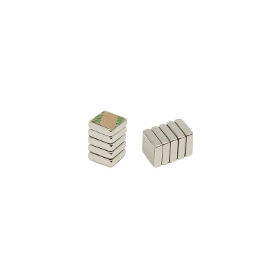 Square magnets 10x10x3 mm. with 3M self-adhesive 10-pack