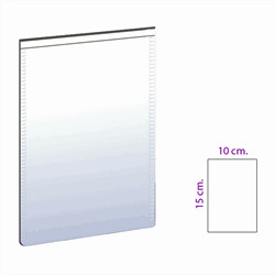 White magnetic pocket size 10x15 cm.