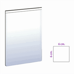 Magnetic pocket 6x6 cm. white