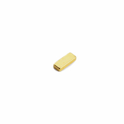 Power magnet 10x4x1 mm. block gold