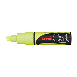 UNI Chalk marker 8 mm. Yellow XL