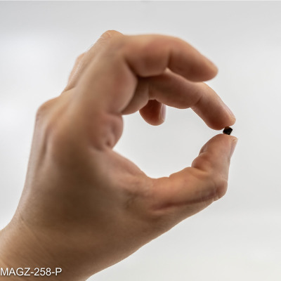 A 4 mm. magnet compared to the size of a hand really shows you how small these magnets are