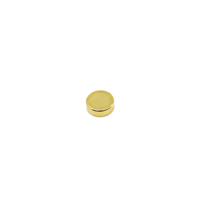 Gold plated magnet 5x2 mm. of neodymium - great for DIY projects