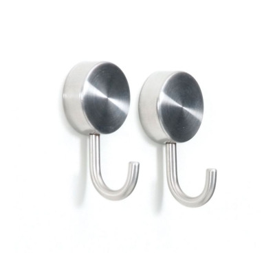 Porta silver hook magnets in a 2-pack from Trendform.
