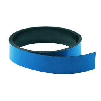 Blue magnetic foil in 1 metre rolls with a with of 20 mm. Sold individually online to all European countries.