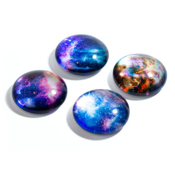 Galaxy 3D magnets with different photos of the galaxy. Package of 4 magnets from Trendform.