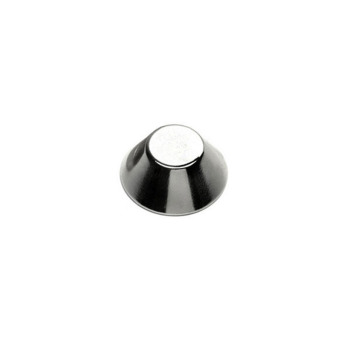 Cone-shaped magnet 20-10-08 mm. made of neodymium with a conical shape. N38 magnetisation and a strength of almost 5 kg.