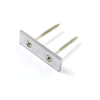 Oblong channel magnet 60-20-04 mm. made of neodymium with steel channel (c-profile)