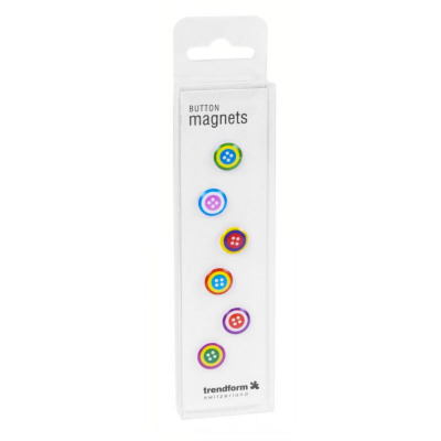 You get a gift box with 6 different colorful magnets when you buy the Button magnets from Trendform with us.