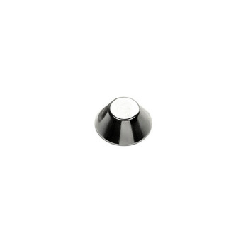 Cone-shaped magnet size 15x8x6 mm. with a strength of more than 3 kg. N42 magnetisation and with the north pole on the smallest tip.