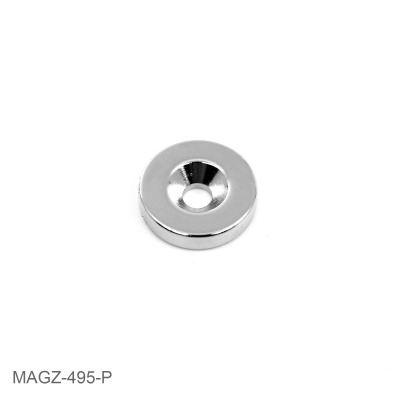 Countersunk pot magnet 18x4 mm.