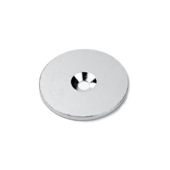 Ø42 metal plate with screw hole M3
