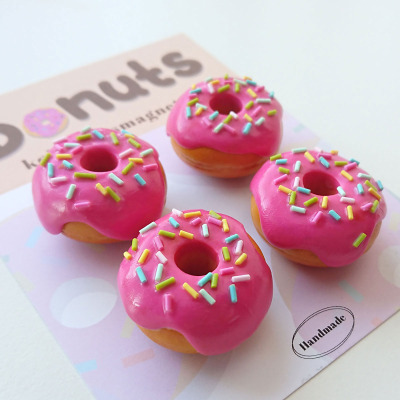 Pink donut magnets for your fridge - make your fridge fun and colorful in a jiffy with these magnets