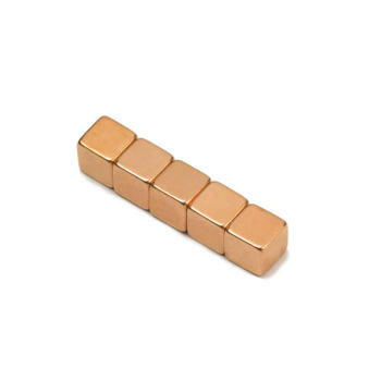 Copper magnet 7x7x7 mm. neodymium - sold seperately