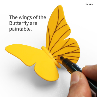Make your butterflies more personal as they are paintable. For illustration - this package does not include a dark yellow but a light yellow butterfly