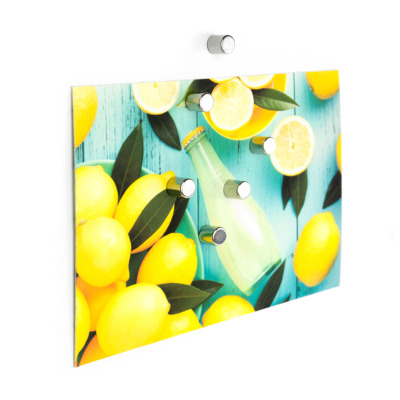 Create a beautiful front on your fridge or glass board with these strong, minimalist magnets.