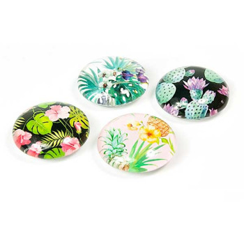 Jungle Flower magnets 4-pack from Trendform
