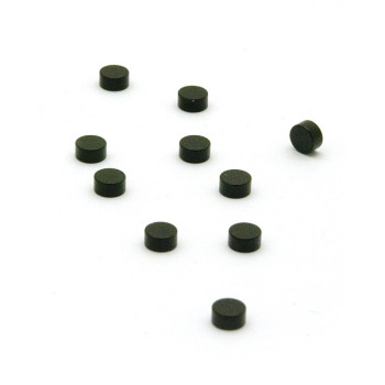 Coloured power magnets black 6x3 mm. 10-pack