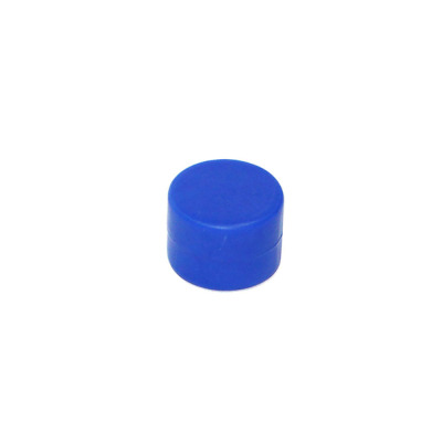 Blue rubberised magnet 16x11 mm. made with neodymium