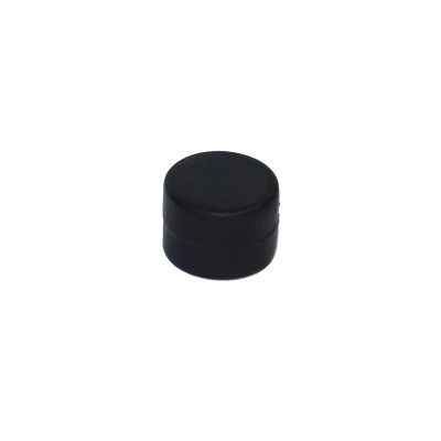 Black rubberised magnet made with neodymium magnet 16x11 mm.