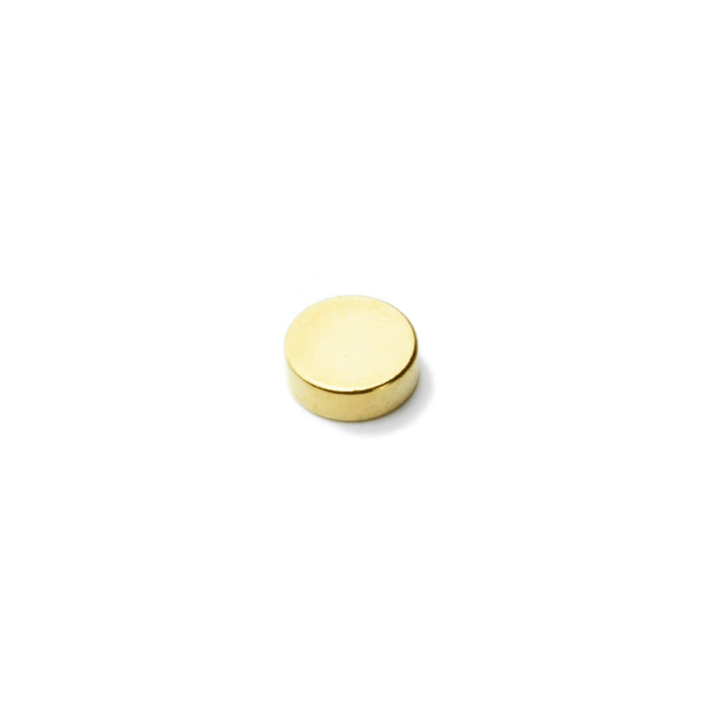 Power magnet, Disc 8x2 mm., Gold