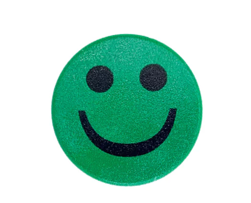 Smiley Magnet green HAPPY - Powerful Magnets