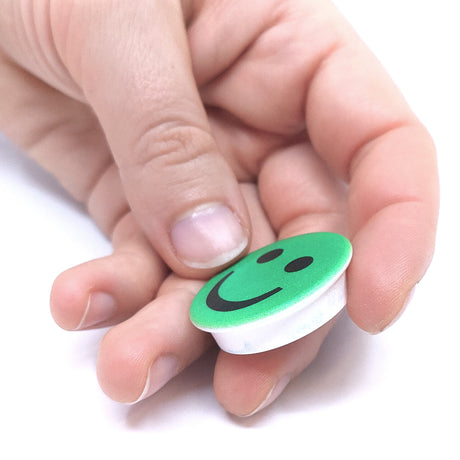 Smiley Magnet green HAPPY - Powerful Magnets