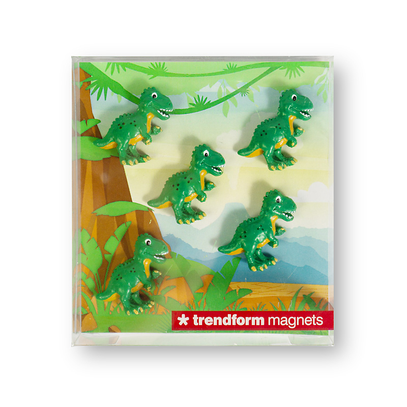 DINO magnets, 5 pack - Fridge magnets