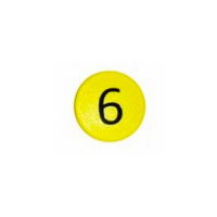 Strong symbol magnet, Yellow Round (6)