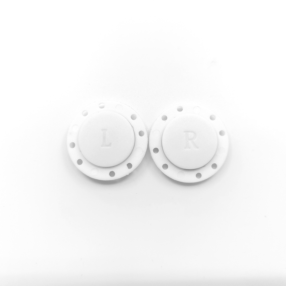 Magnetic button 26 mm., White