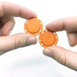 Magnetic button 26 mm., Orange