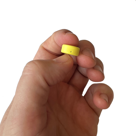 Ferrite magnets w/nylon - Yellow 5-pack
