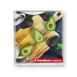 Avocado magnets, 5 pack - fridge magnets