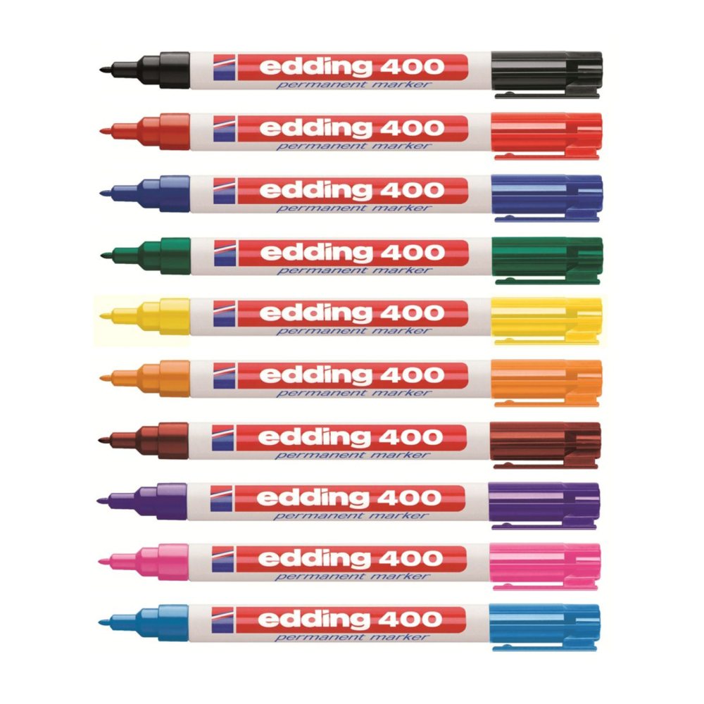 Edding 400 Permanent Marker, Mix 10 pack (1 mm.)