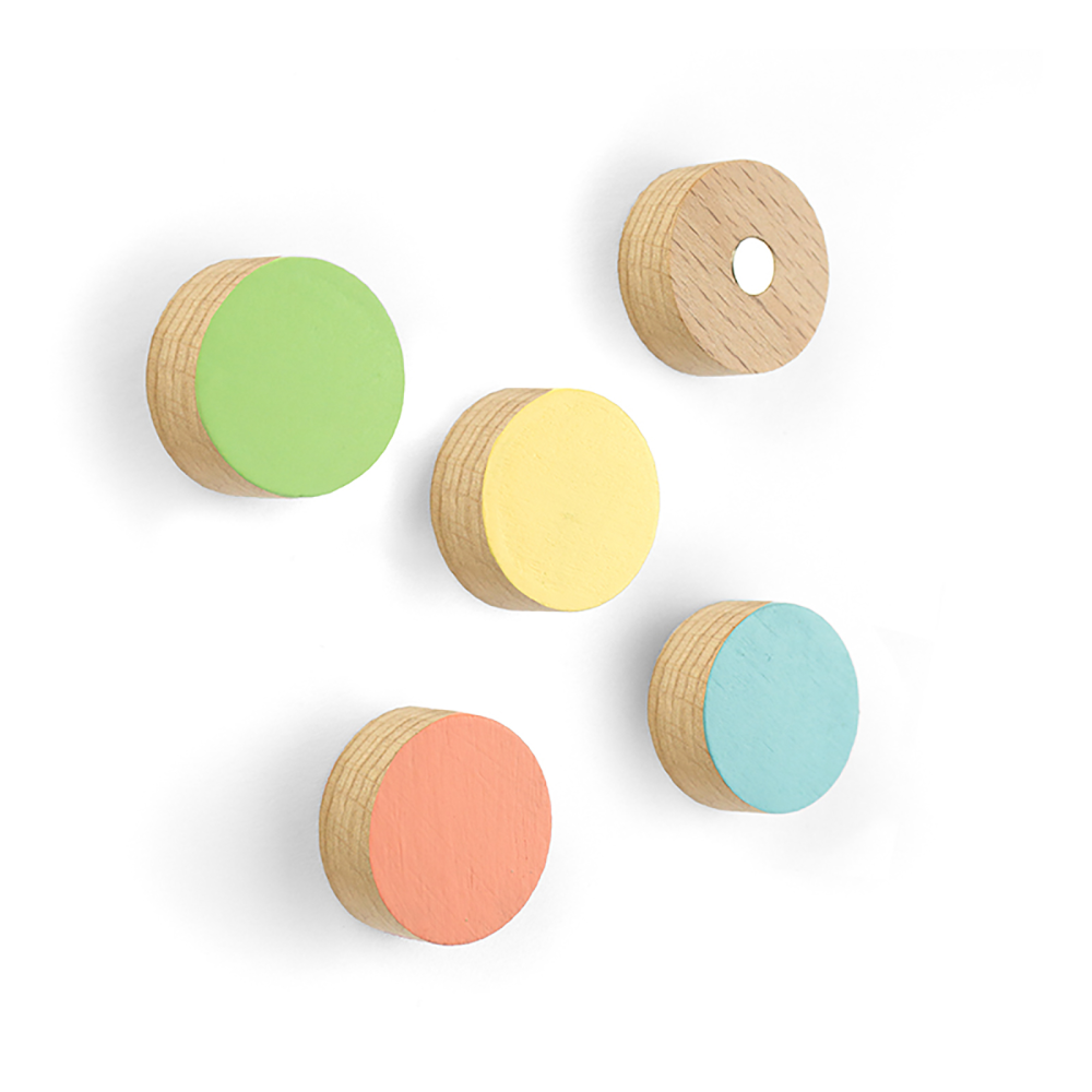 TIMBER ROUND magnets, 5-pack - fridge magnets