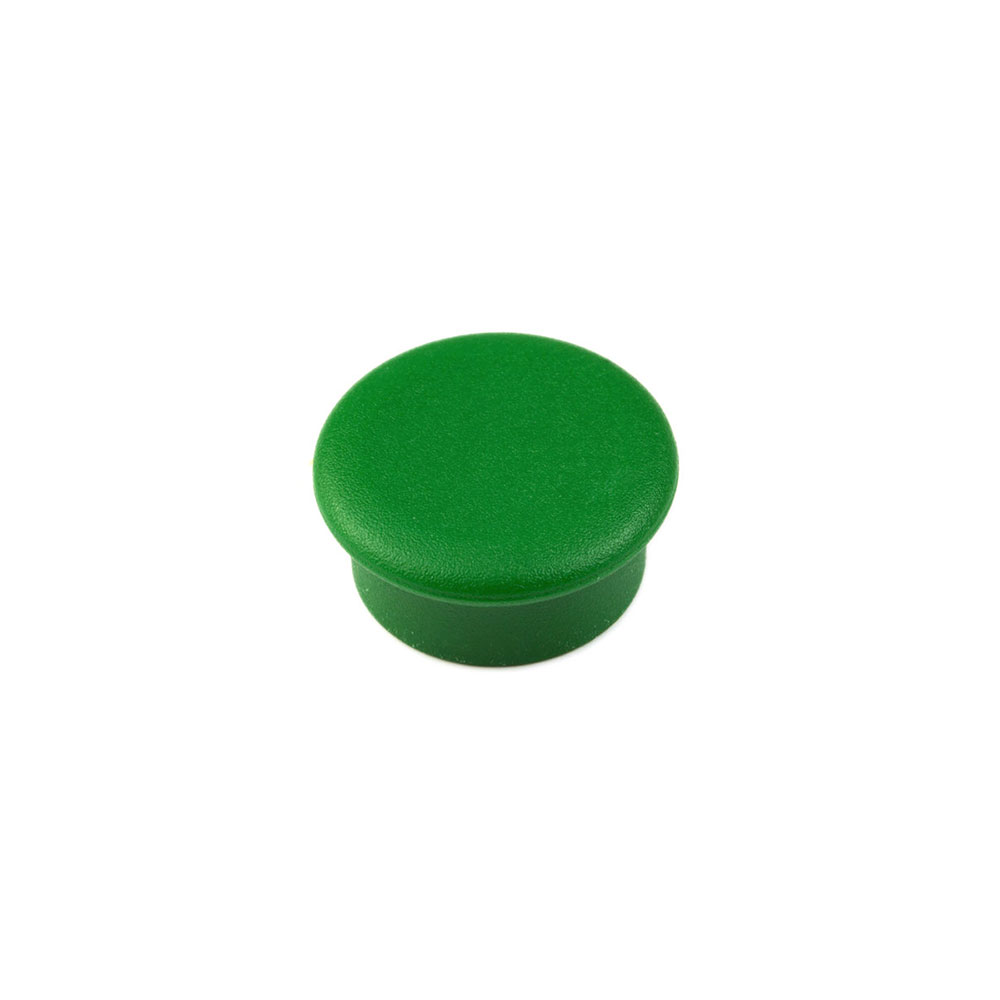 Strong office magnet, green round Mini