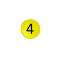 Strong symbol magnet, Yellow Round (4)