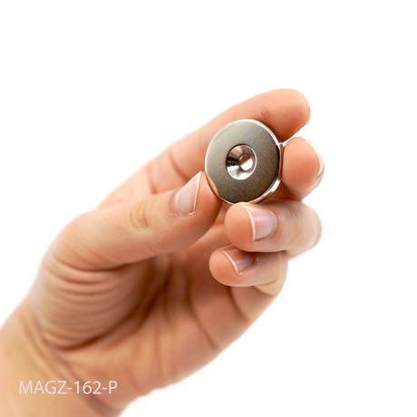 Countersunk power magnet, Ring 27x4 mm.