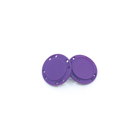 Sew-in Magnetic Round Button 26 mm., Purple