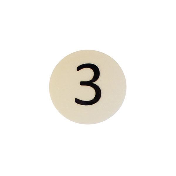 Strong symbol magnet, White Round (3)