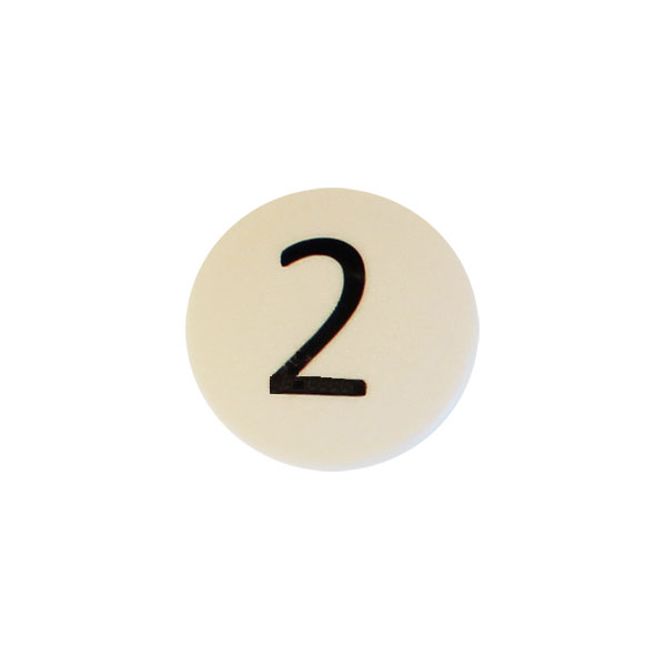 Strong symbol magnet, White Round (2)