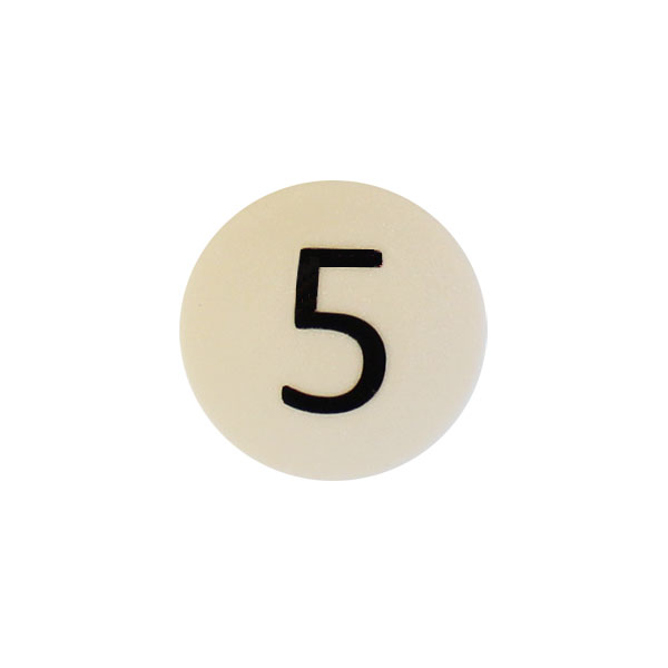 Strong symbol magnet, White Round (5)