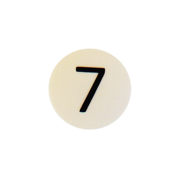 Strong symbol magnet, White Round (7)