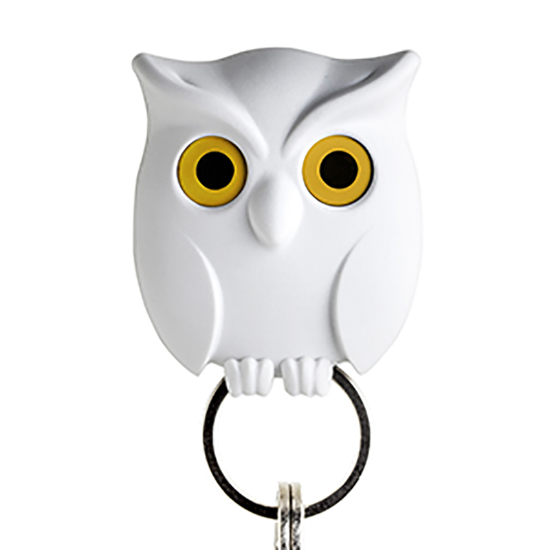 White Owl Key Holder - Magnetic