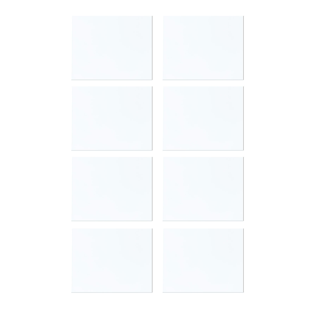 8-pack magnetic sheet A7, White