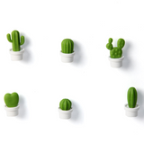 Cactus white 6 pack - Fridge magnets