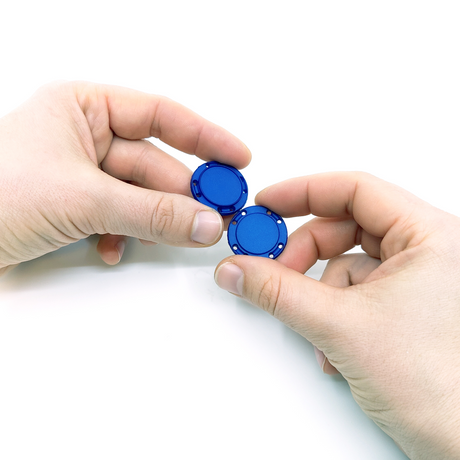 Magnetic button 26 mm., Blue